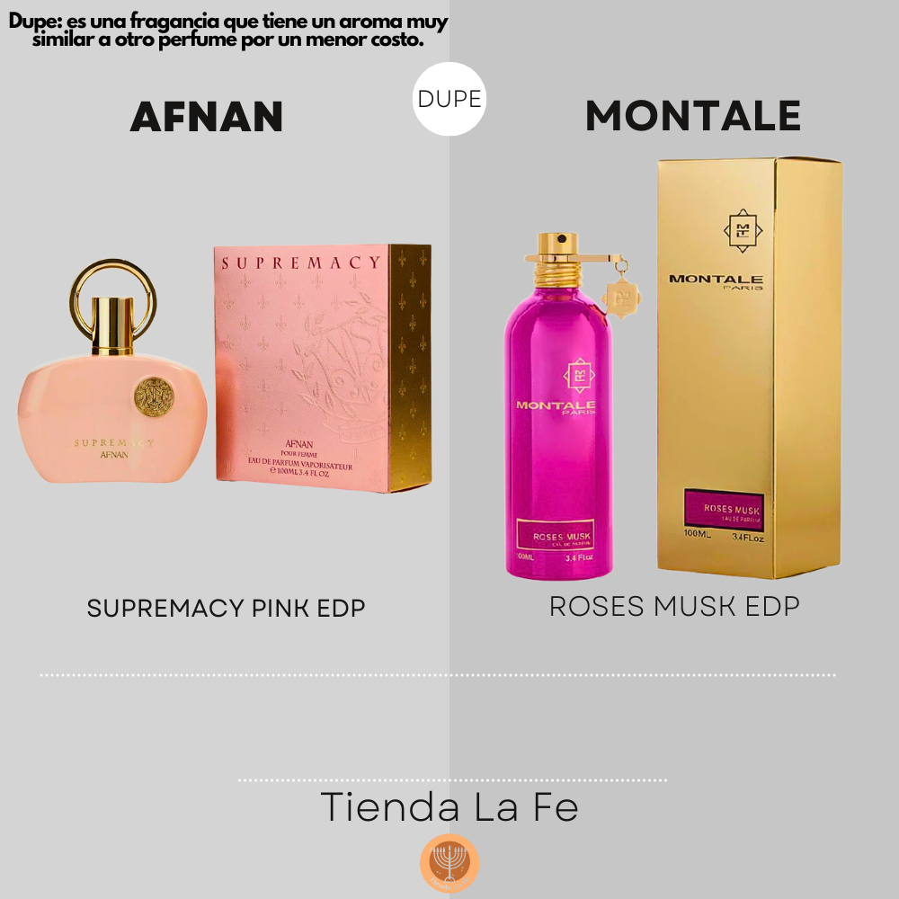 AFNAN SUPREMACY PINK EDP 100ML (M) (DUPE MONTALE ROSES MUSK EDP)