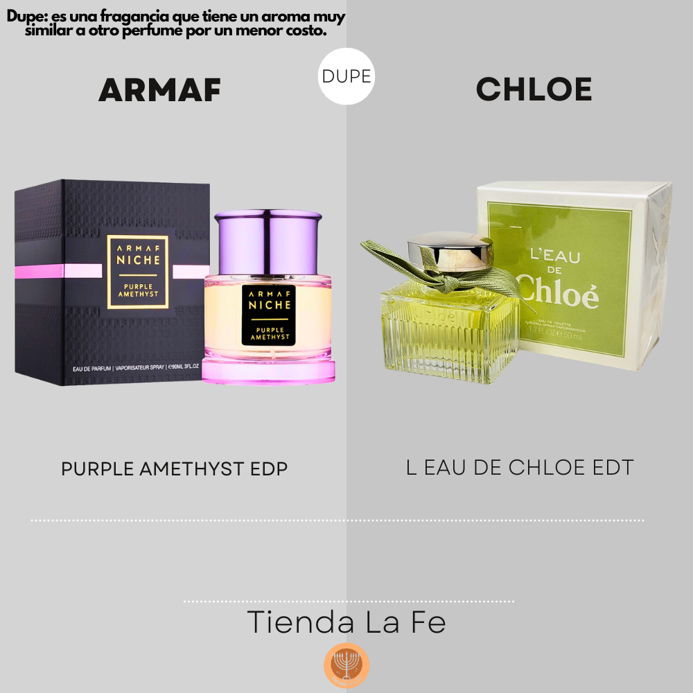 ARMAF PURPLE AMETHYST EDP 90ML (M) (DUPE CHLOE L EAU DE CHLOE EDT)