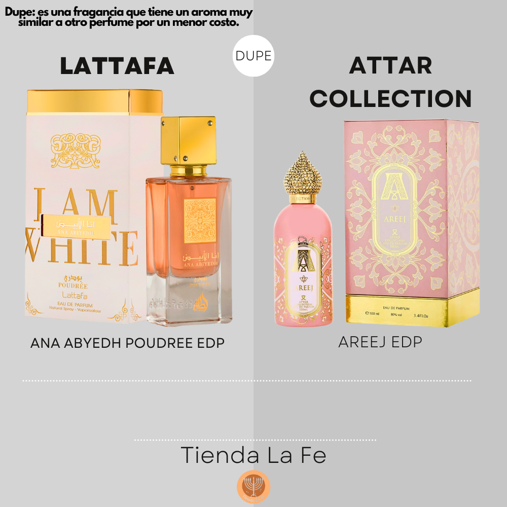 LATTAFA ANA ABYEDH POUDREE EDP 60ML (M) (DUPE ATTAR COLLECTION AREEJ EDP)