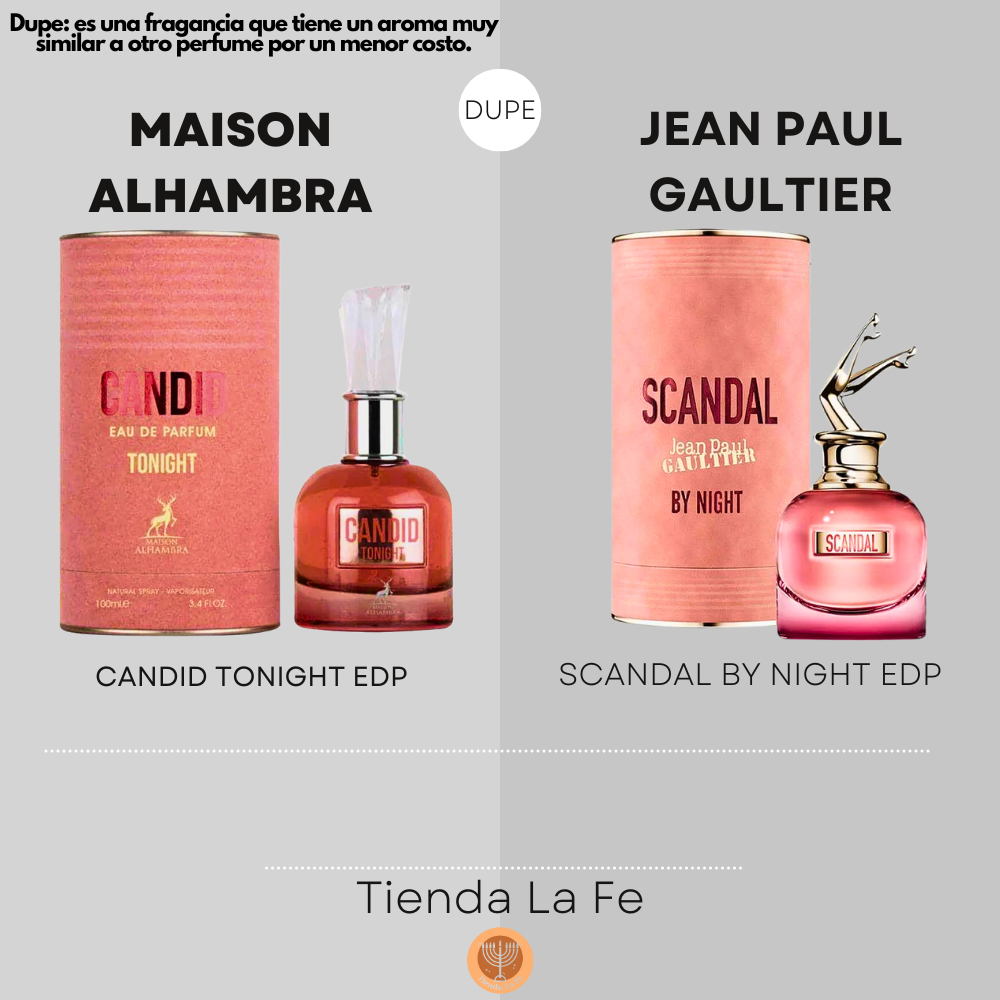 MAISON ALHAMBRA CANDID TONIGHT EDP 100ML (M) (DUPE JEAN PAUL GAULTIER SCANDAL BY NIGHT EDP)