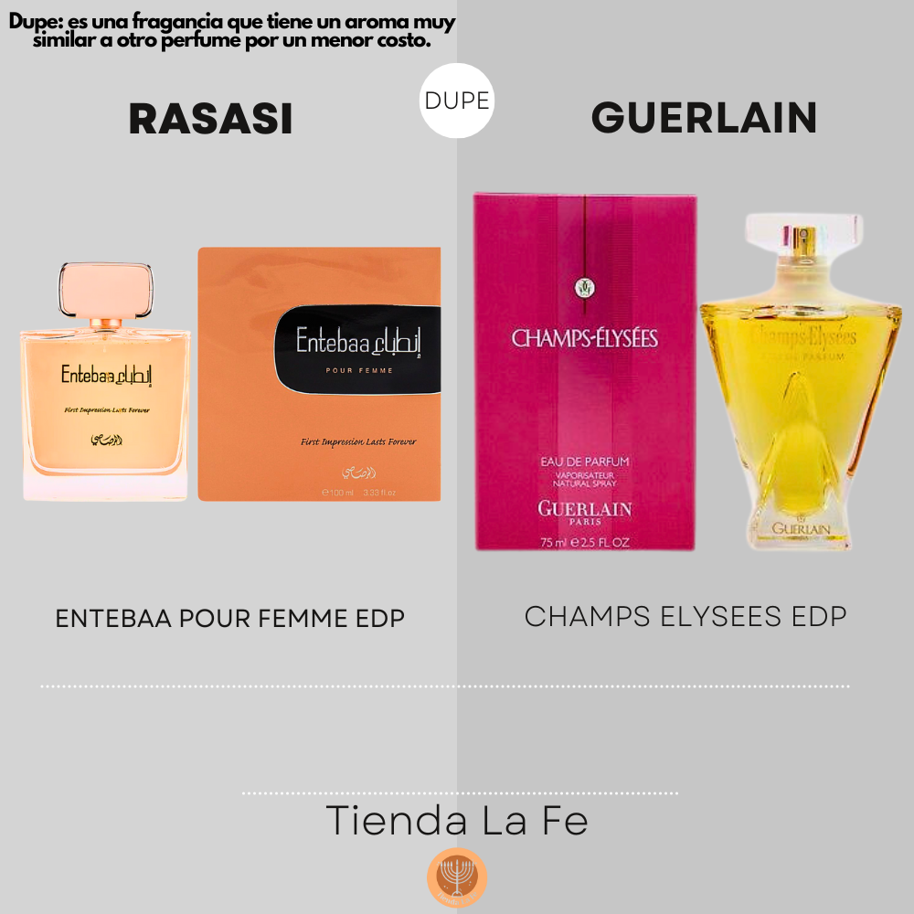RASASI ENTEBAA POUR FEMME EDP 100ML (M) (DUPE GUERLAIN CHAMPS ELYSEES EDP)