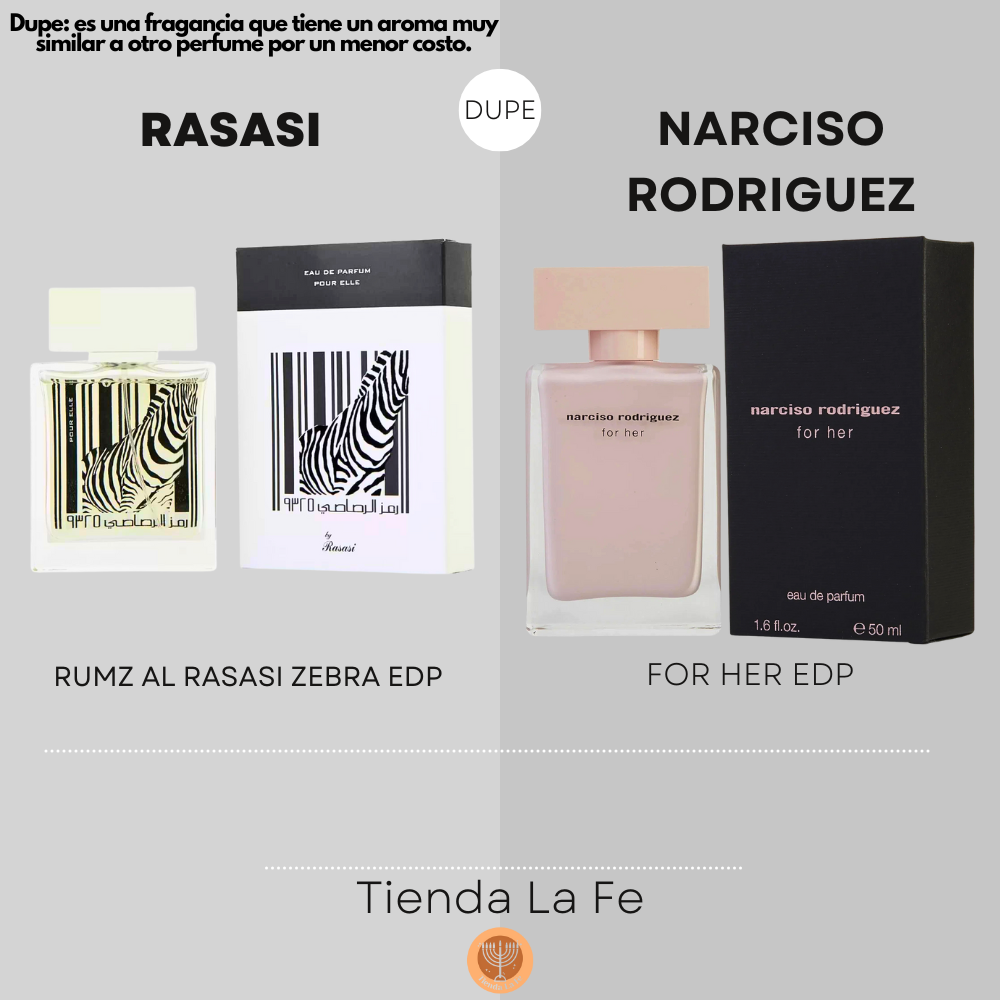 RASASI RUMZ AL RASASI ZEBRA EDP 50ML (M) (DUPE NARCISO RODRIGUEZ FOR HER EDP)