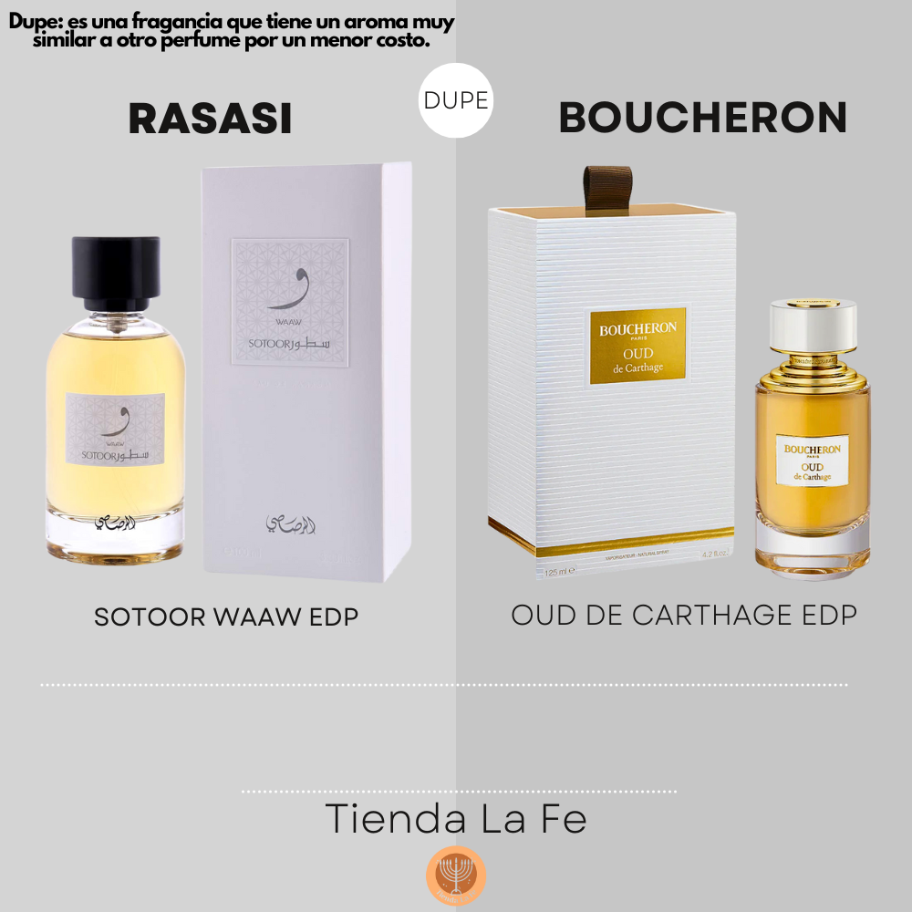 RASASI SOTOOR WAAW EDP 100ML (U) (DUPE BOUCHERON OUD DE CARTHAGE EDP)