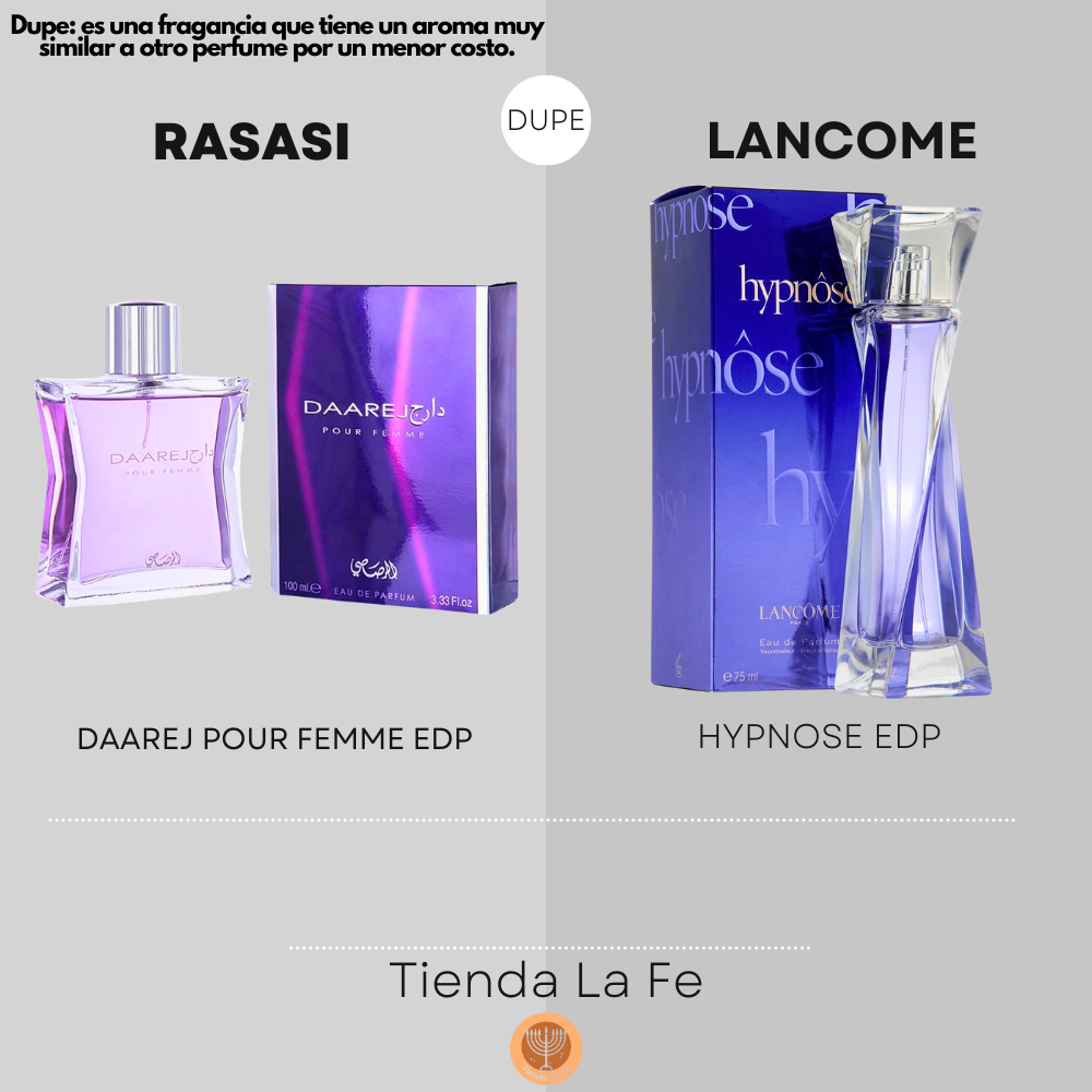RASASI DAAREJ POUR FEMME EDP 100ML (M) (DUPE LANCOME HYPNOSE EDP)