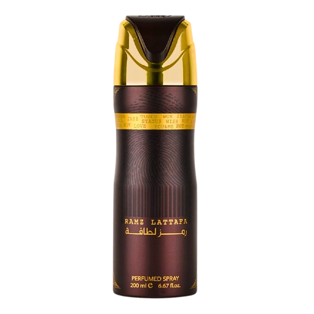 LATTAFA BODY SPRAY RAMZ GOLD 200ML (M)