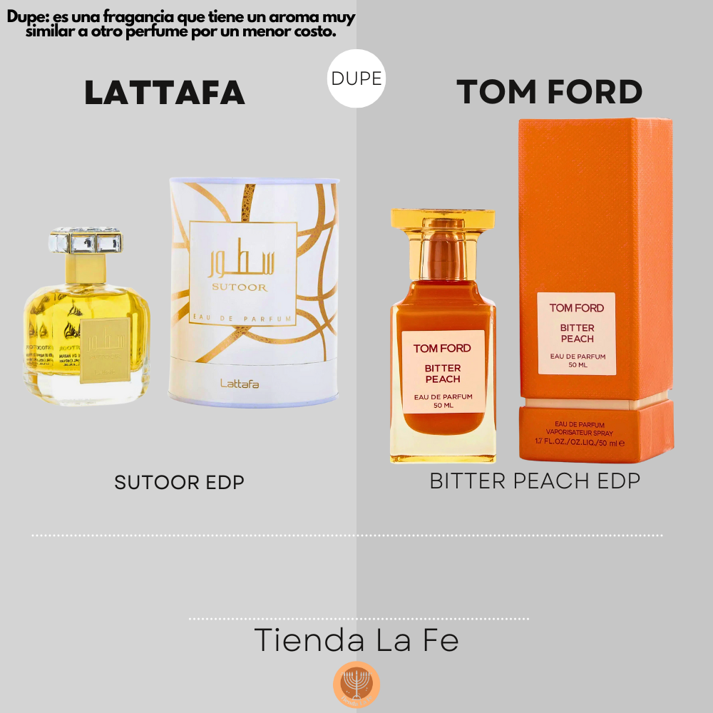 LATTAFA SUTOOR EDP 100ML (M) (DUPE TOM FORD BITTER PEACH EDP)
