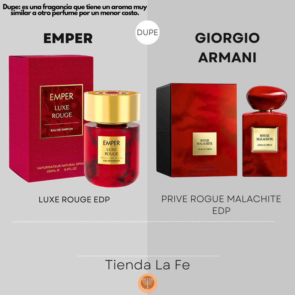 EMPER LUXE ROUGE EDP 100ML M DUPE GIORGIO ARMANI PRIVE ROUGE MALACH EMPER LUXE ROUGE EDP 100ML M DUPE GIORGIO ARMANI PRIVE ROUGE MALACH