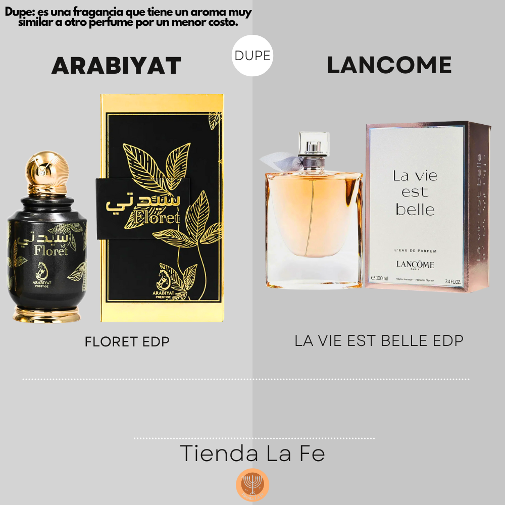 ARABIYAT FLORET EDP 100ML (M) (DUPE LANCOME LA VIE EST BELLE EDP)