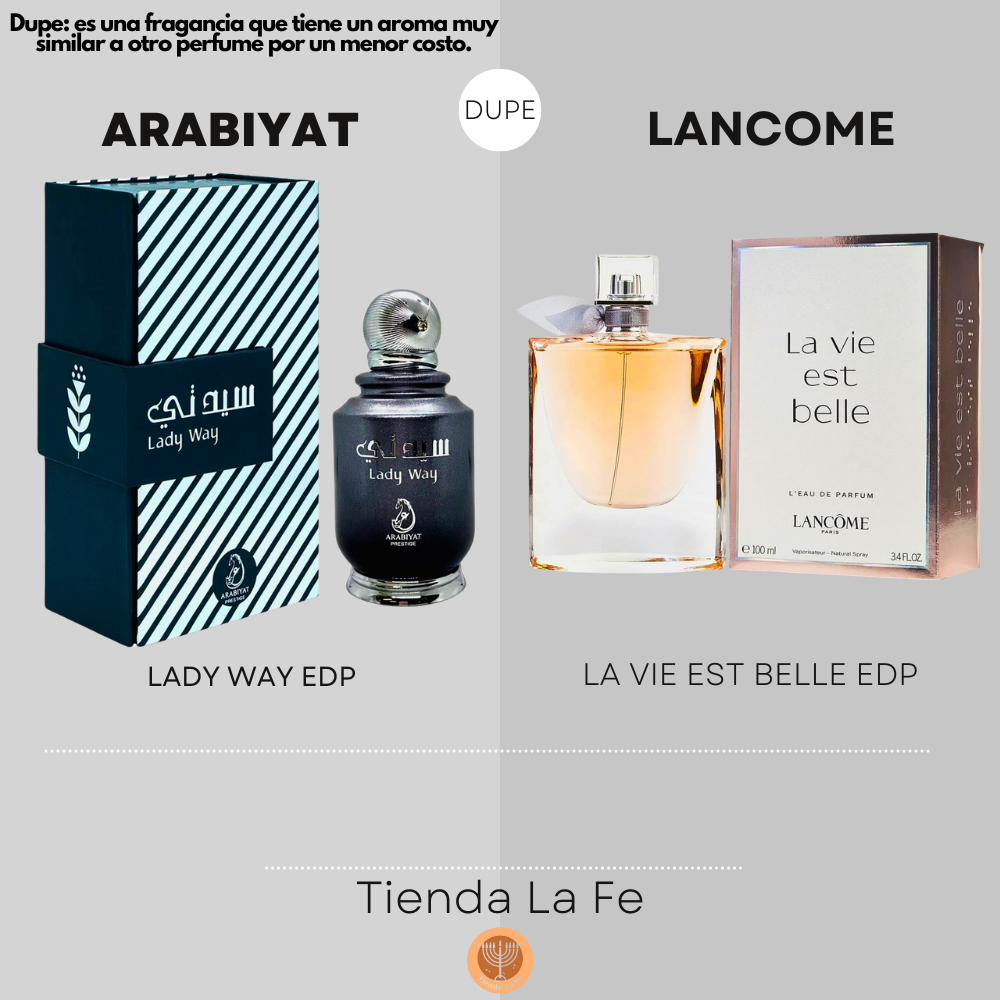 ARABIYAT LADY WAY EDP 100ML (M) (DUPE LANCOME LA VIE EST BELLE EDP)