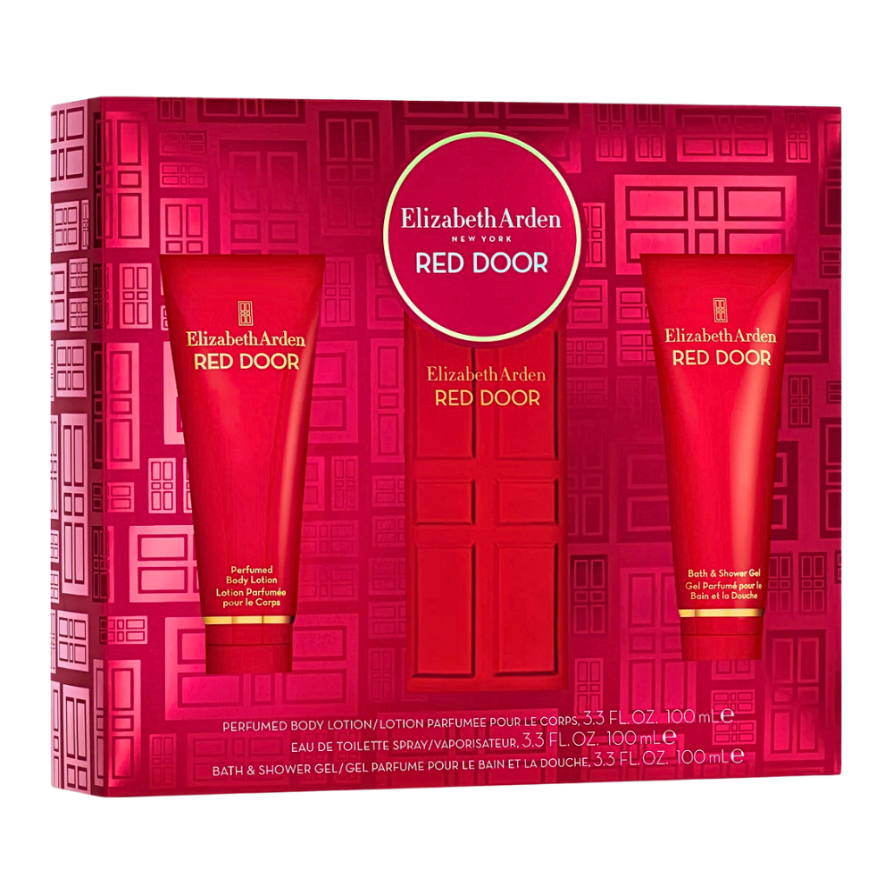 SET ELIZABETH ARDEN RED DOOR EDT 100ML, SHOWER GEL 100ML, BODY LOTION 100ML (M)