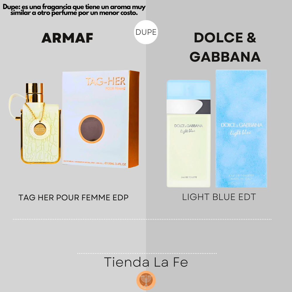 ARMAF TAG HER POUR FEMME EDP 100ML (M) (DUPE DOLCE & GABBANA LIGHT BLUE EDT)