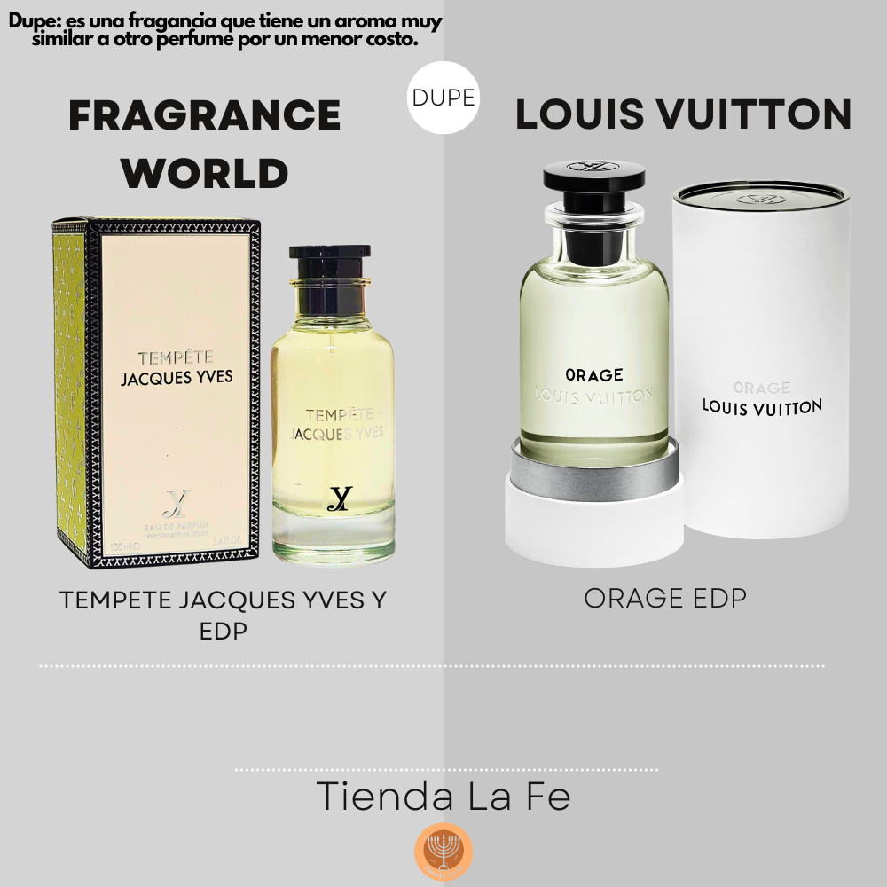 FRAGRANCE WORLD TEMPETE JACQUES YVES Y EDP 100ML (H) (DUPE LOUIS VUITTON ORAGE EDP)