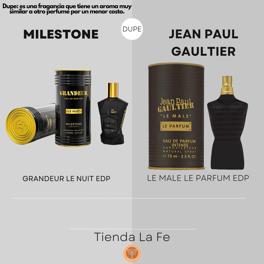 MILESTONE GRANDEUR LE NUIT EDP 100ML (H) (DUPE JEAN PAUL GAULTIER LE MALE LE PARFUM EDP)