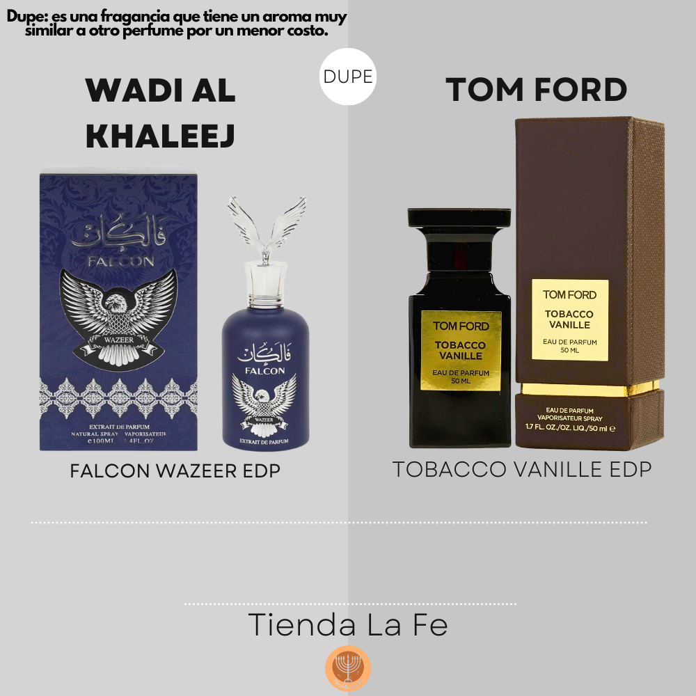 WADI AL KHALEEJ FALCON WAZEER EDP 100ML (H) (DUPE TOM FORD TOBACCO VANILLE EDP)