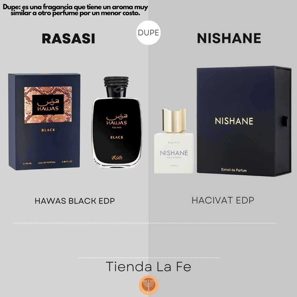 RASASI HAWAS BLACK EDP 100ML (H) (DUPE NISHANE HACIVAT EDP)