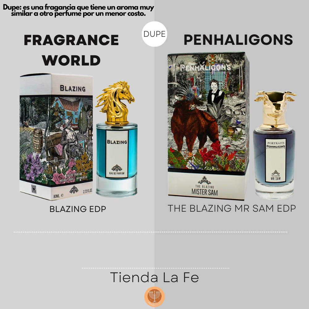 FRAGRANCE WORLD BLAZING EDP 80ML (H) (DUPE PENHALIGONS THE BLAZING MR SAM EDP)