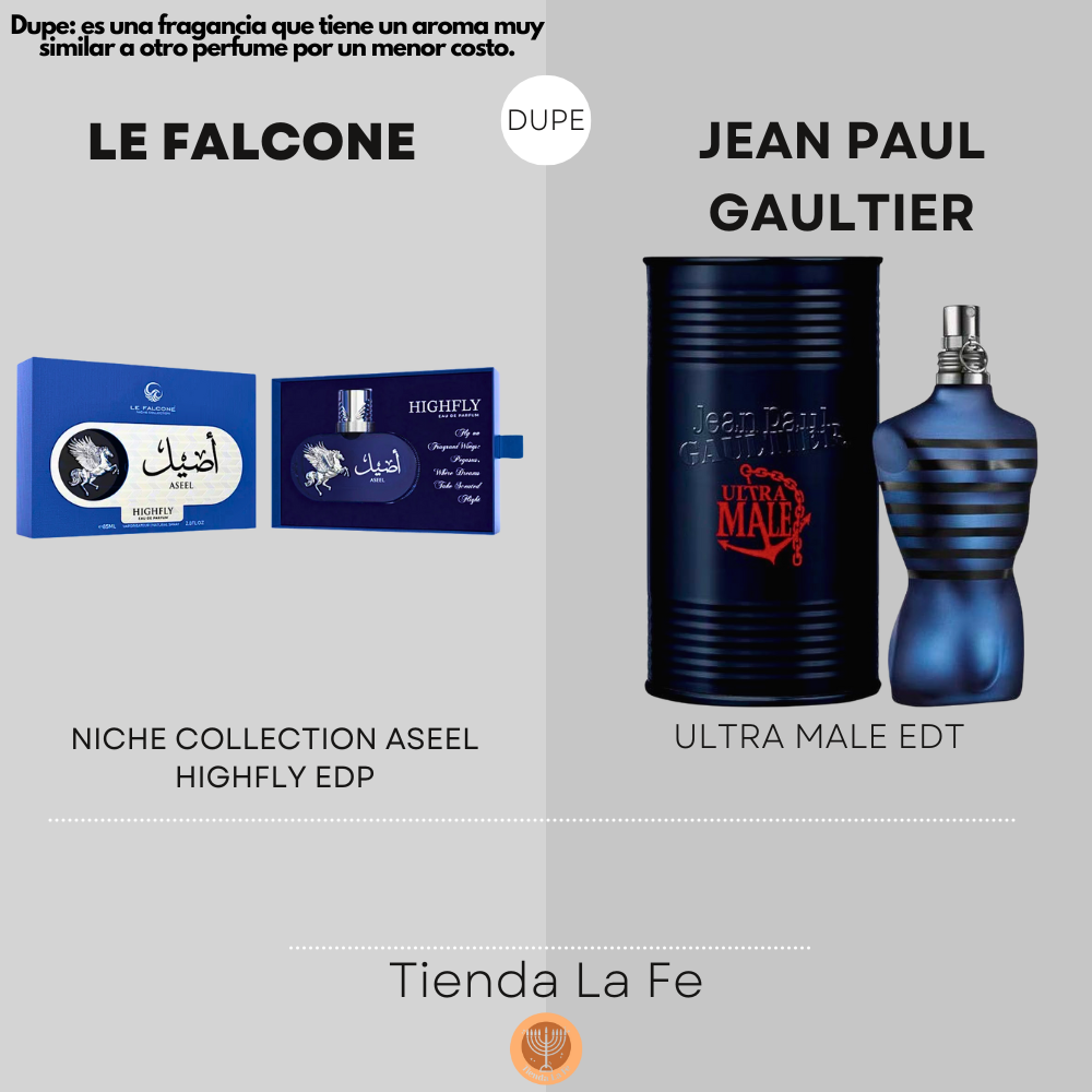 LE FALCONE NICHE COLLECTION ASEEL HIGHFLY EDP 85ML (H) (DUPE JEAN PAUL GAULTIER ULTRA MALE EDT)