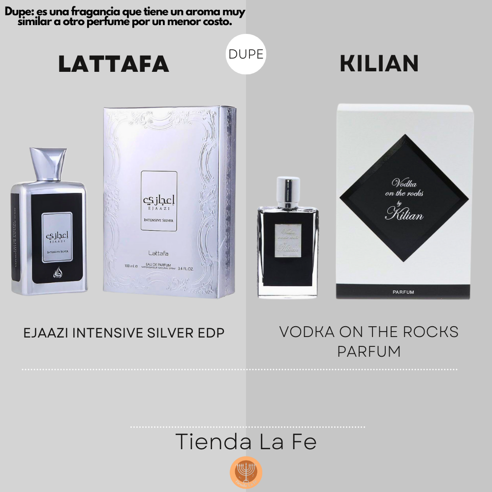 LATTAFA EJAAZI INTENSIVE SILVER EDP 100ML (H) (DUPE KILIAN VODKA ON THE ROCKS PARFUM)