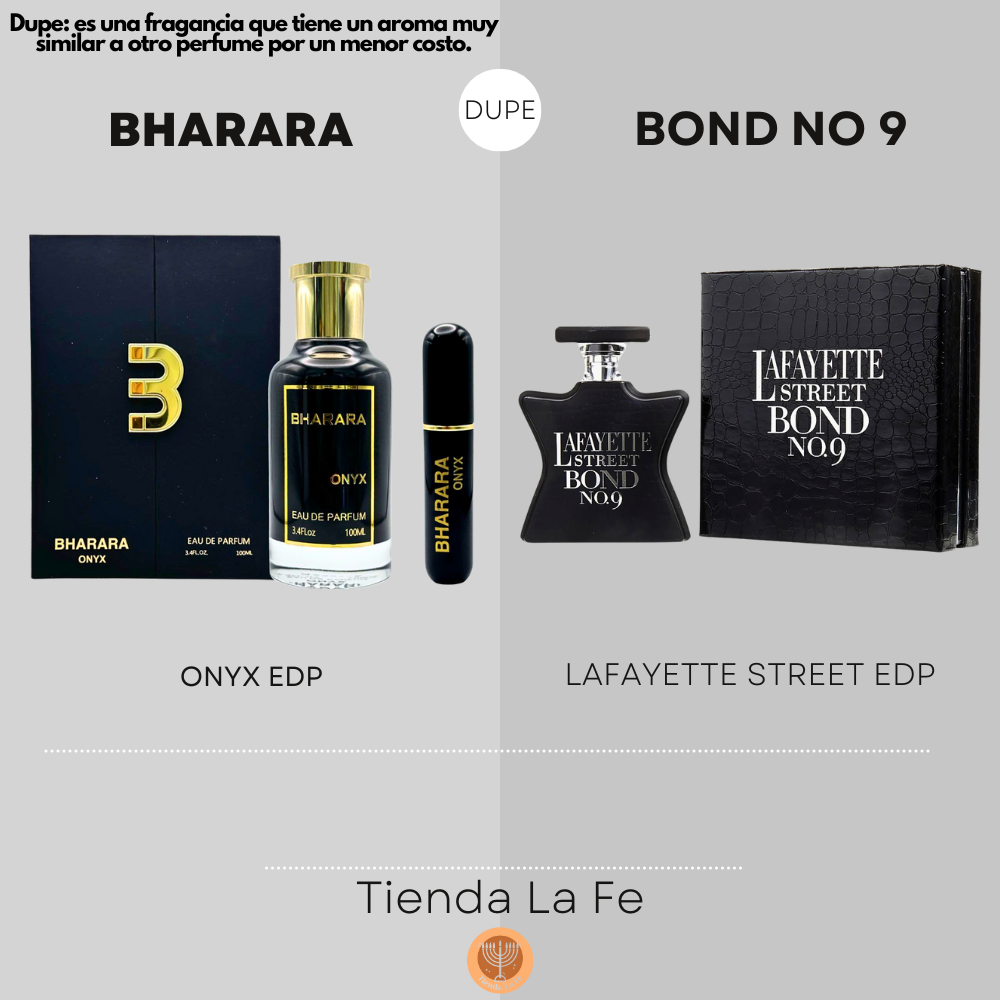 BHARARA ONYX EDP 100ML (H) (DUPE BOND NO 9 LAFAYETTE STREET EDP)