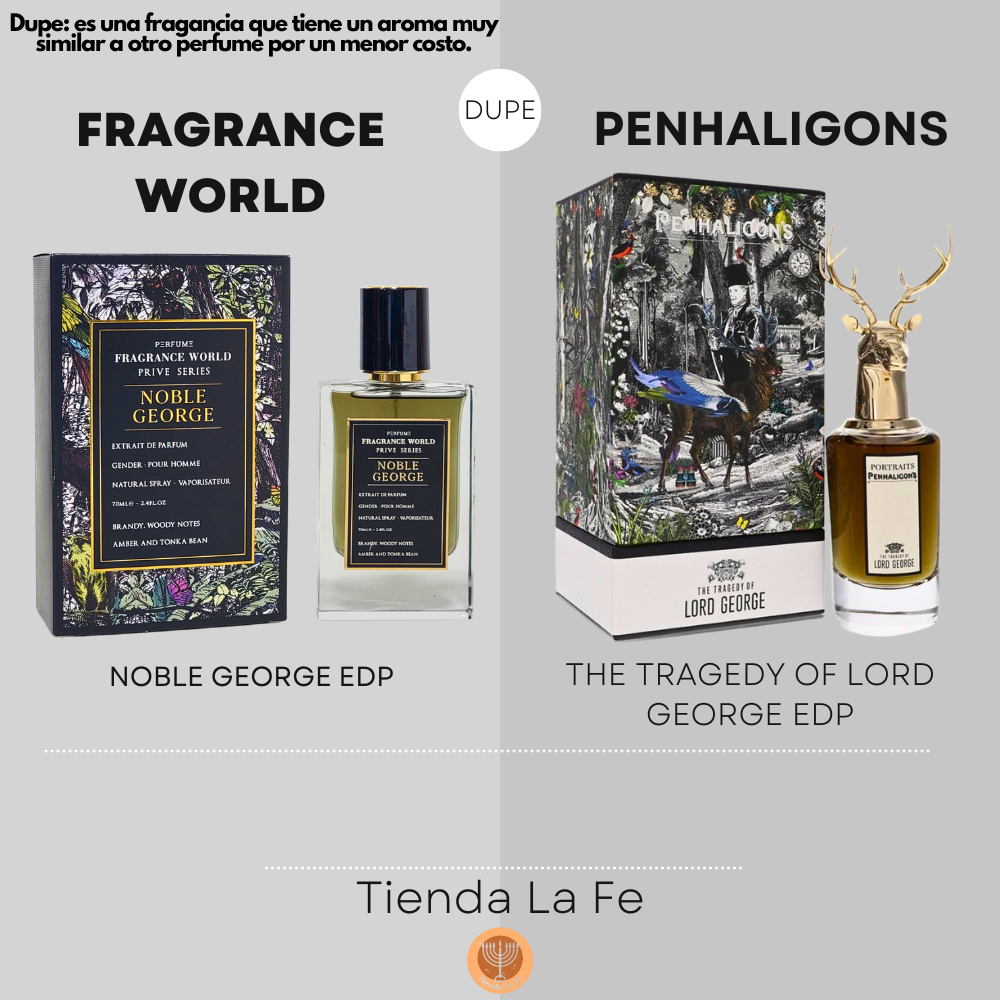 FRAGRANCE WORLD NOBLE GEORGE EDP 70ML (H) (DUPE PENHALIGONS THE TRAGEDY OF LORD GEORGE EDP)