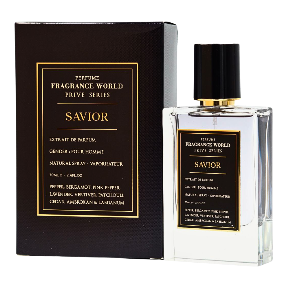 FRAGRANCE WORLD SAVIOR EDP 70ML (H) (DUPE CHRISTIAN DIOR SAUVAGE EDP)