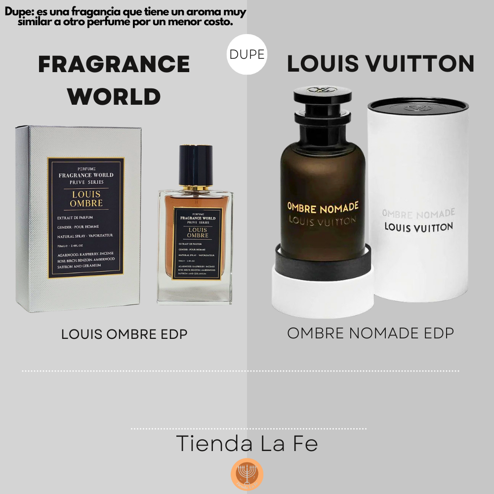 FRAGRANCE WORLD LOUIS OMBRE EDP 70ML (H) (DUPE LOUIS VUITTON OMBRE NOMADE EDP)