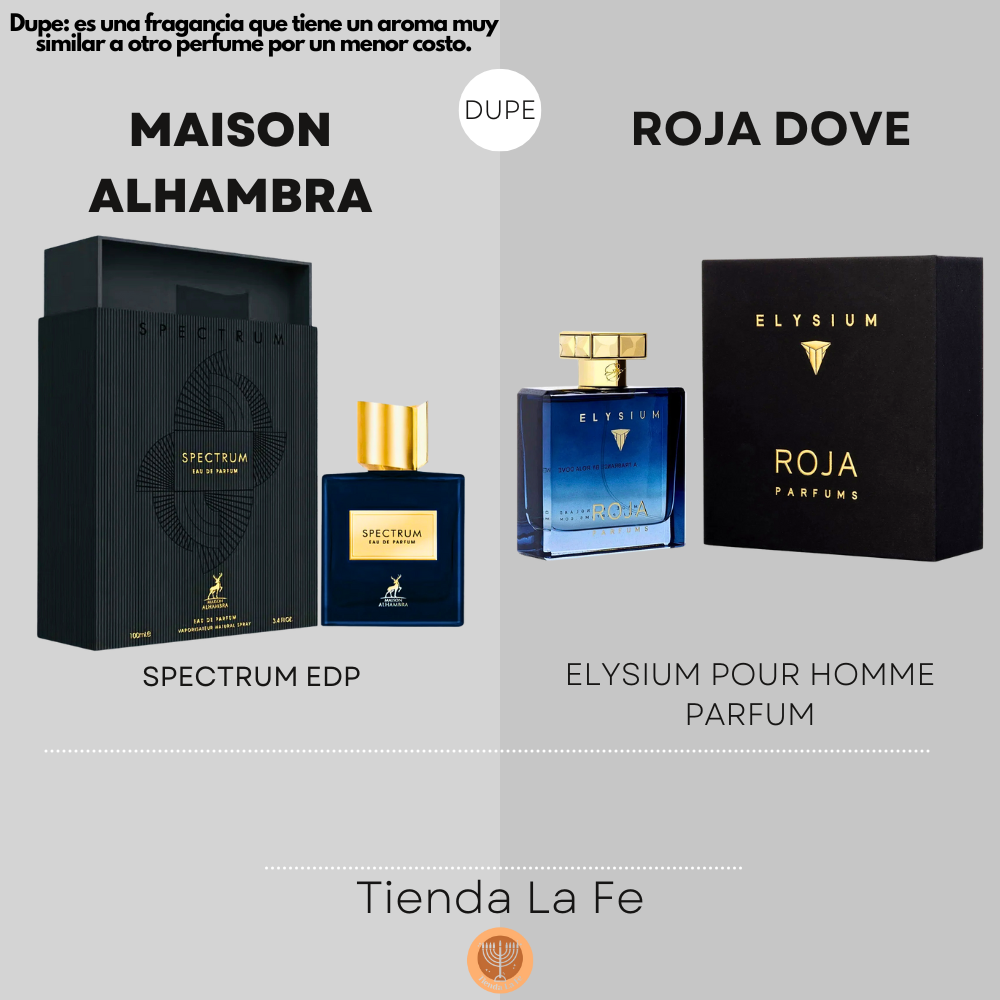MAISON ALHAMBRA SPECTRUM EDP 100ML (H) (DUPE ROJA DOVE ELYSIUM POUR HOMME PARFUM)