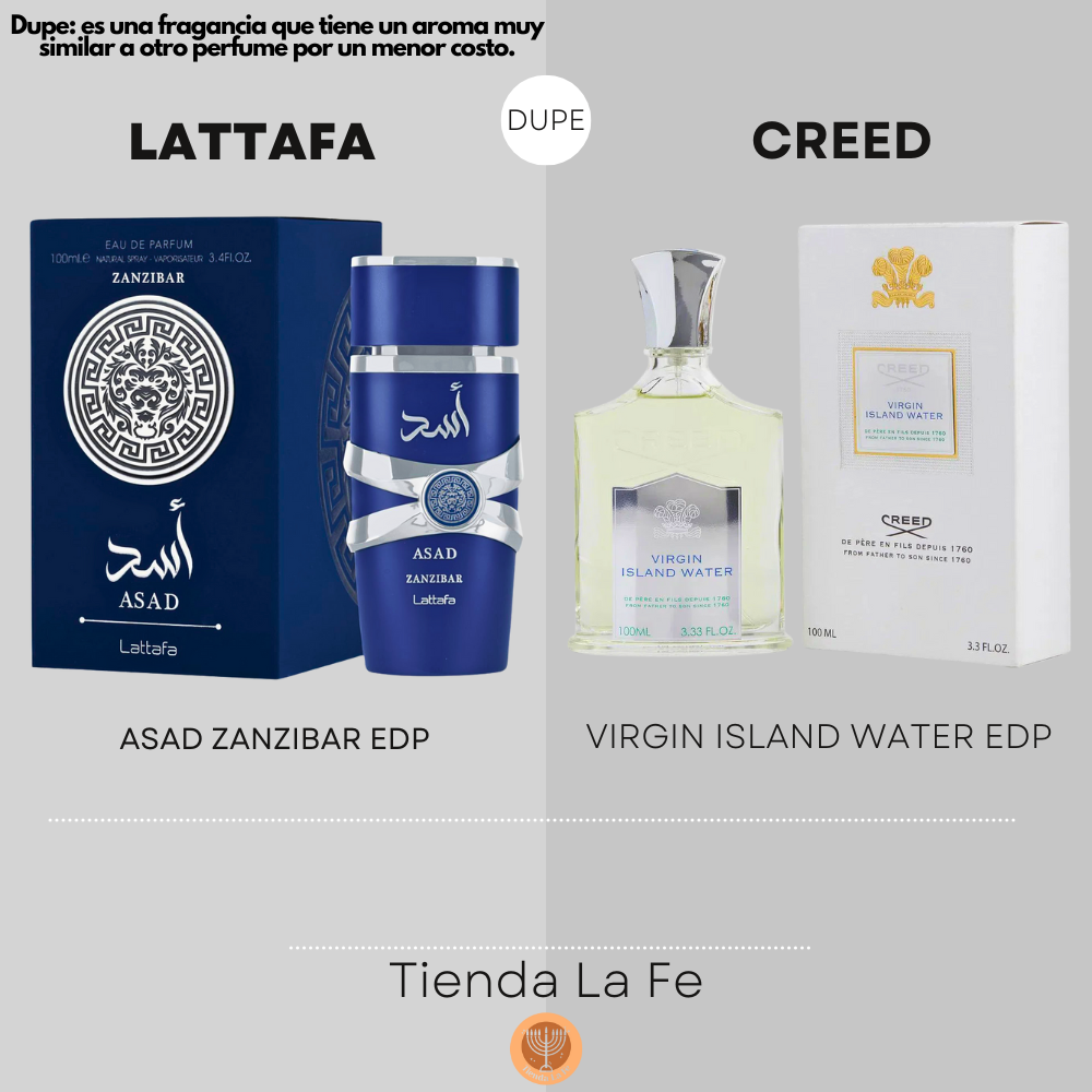 LATTAFA ASAD ZANZIBAR EDP 100ML (H) (DUPE CREED VIRGIN ISLAND WATER EDP)