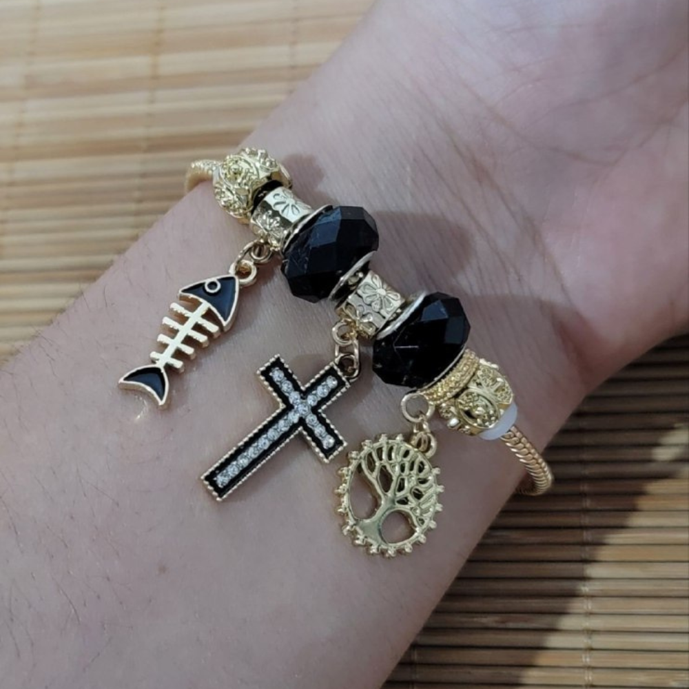 EPULD842 FORMA PESCADO, CRUZ Y ARBOL