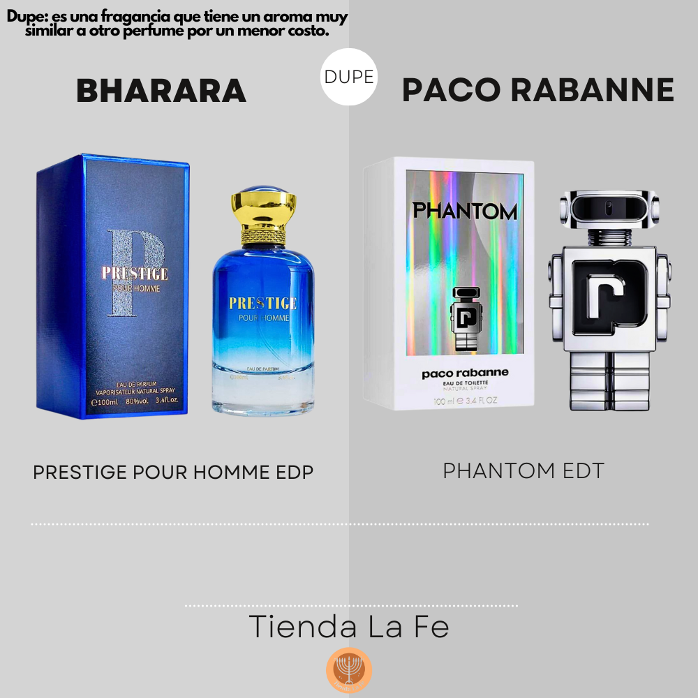 BHARARA PRESTIGE POUR HOMME EDP 100ML (H) (DUPE PACO RABANNE PHANTOM EDT)