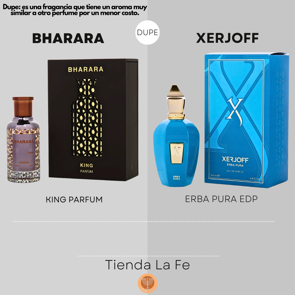 BHARARA KING PARFUM 100ML (H) (DUPE XERJOFF ERBA PURA EDP)