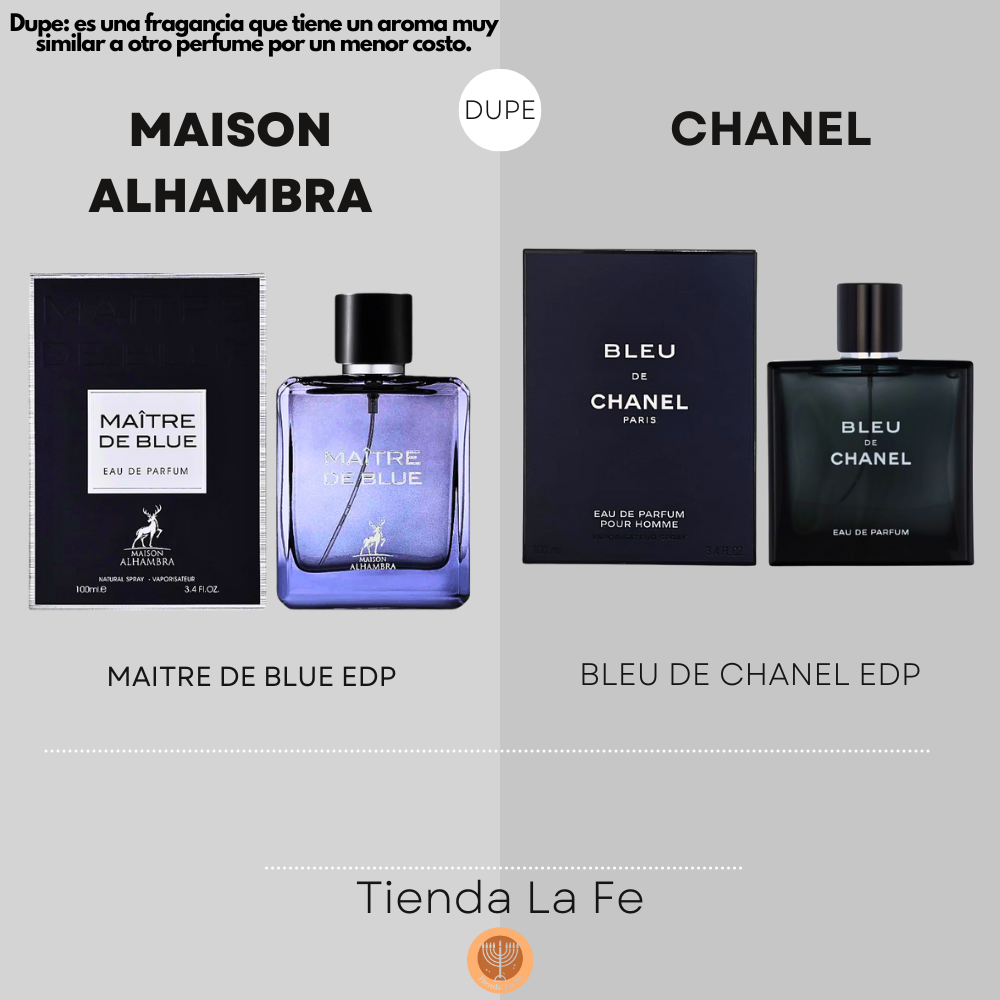 MAISON ALHAMBRA MAITRE DE BLUE EDP 100ML (H) (DUPE CHANEL BLEU DE CHANEL EDP)