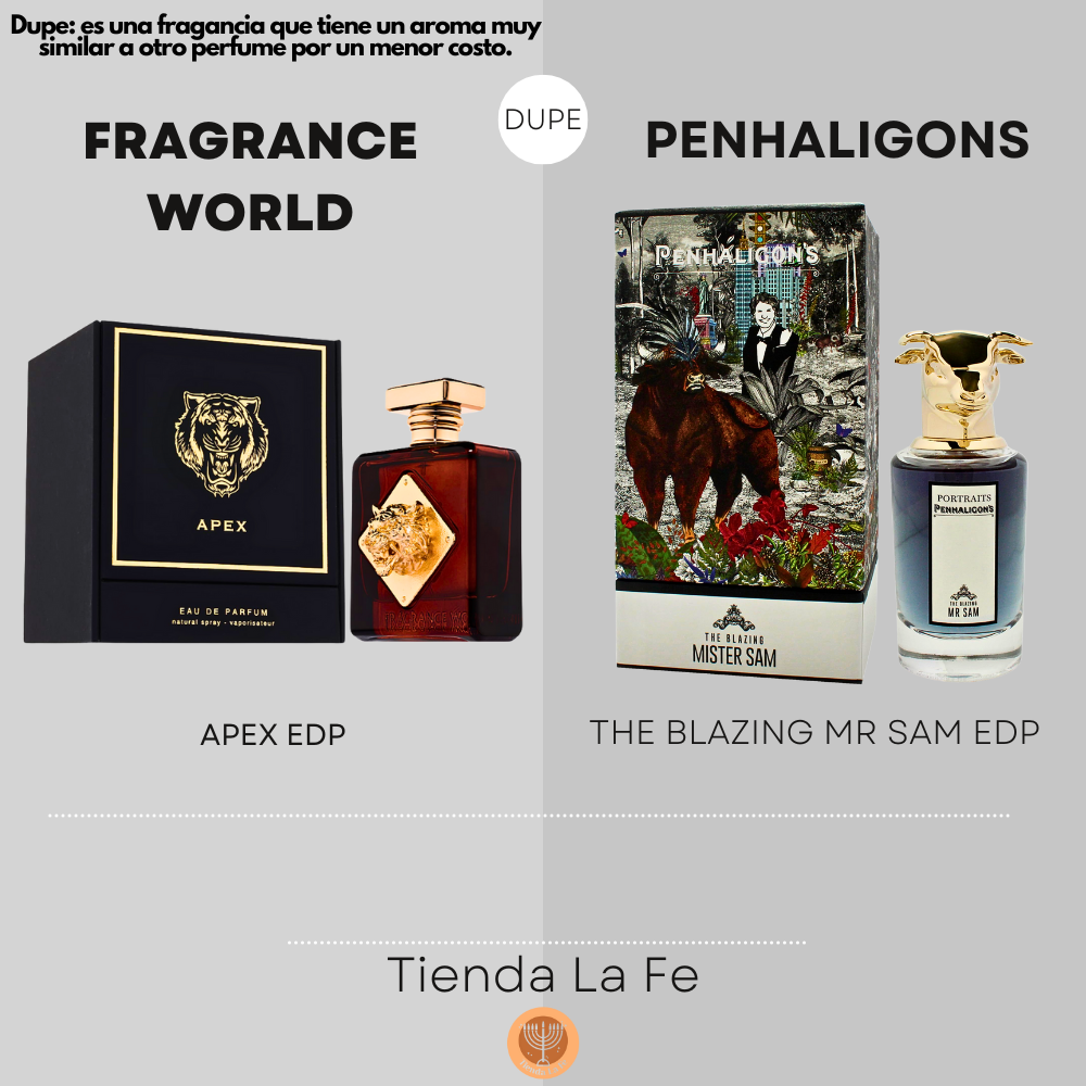 FRAGRANCE WORLD APEX EDP 100ML (H) (DUPE PENHALIGONS THE BLAZING MR SAM EDP)