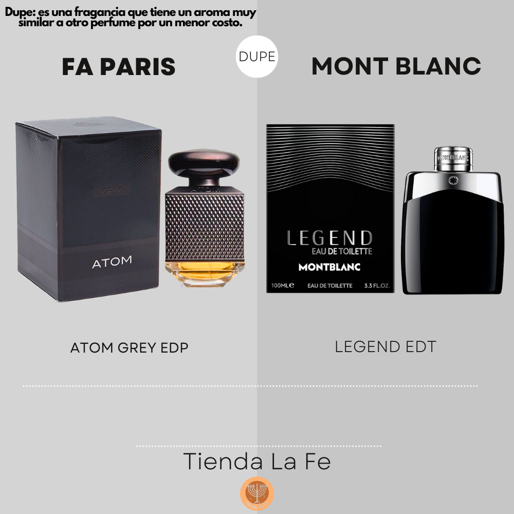 FA PARIS ATOM GREY EDP 100ML (H) (DUPE MONT BLANC LEGEND EDT)