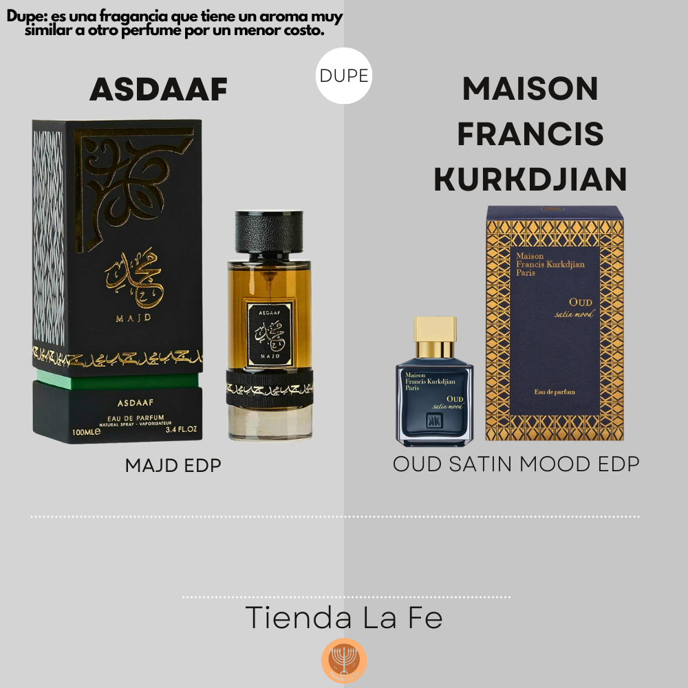 ASDAAF MAJD EDP 100ML (H) (DUPE MAISON FRANCIS KURKDJIAN OUD SATIN MOOD EDP)