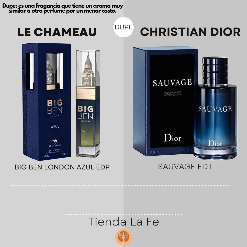 LE CHAMEAU BIG BEN LONDON AZUL EDP 85ML (H) (DUPE CHRISTIAN DIOR SAUVAGE EDT)