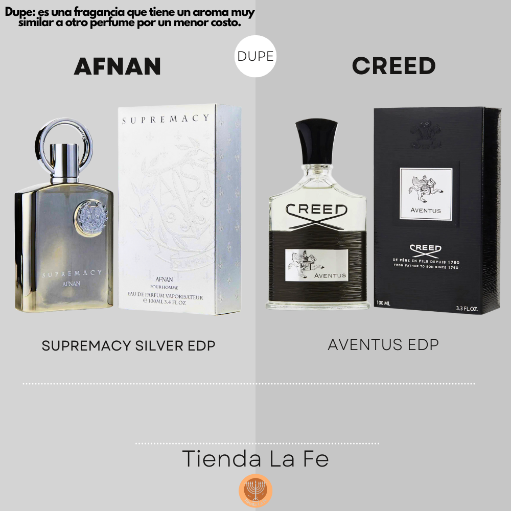 AFNAN SUPREMACY SILVER EDP 100ML (H) (DUPE CREED AVENTUS EDP)