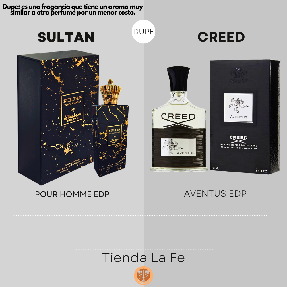 SULTAN POUR HOMME EDP 100ML (H) (DUPE CREED AVENTUS EDP)