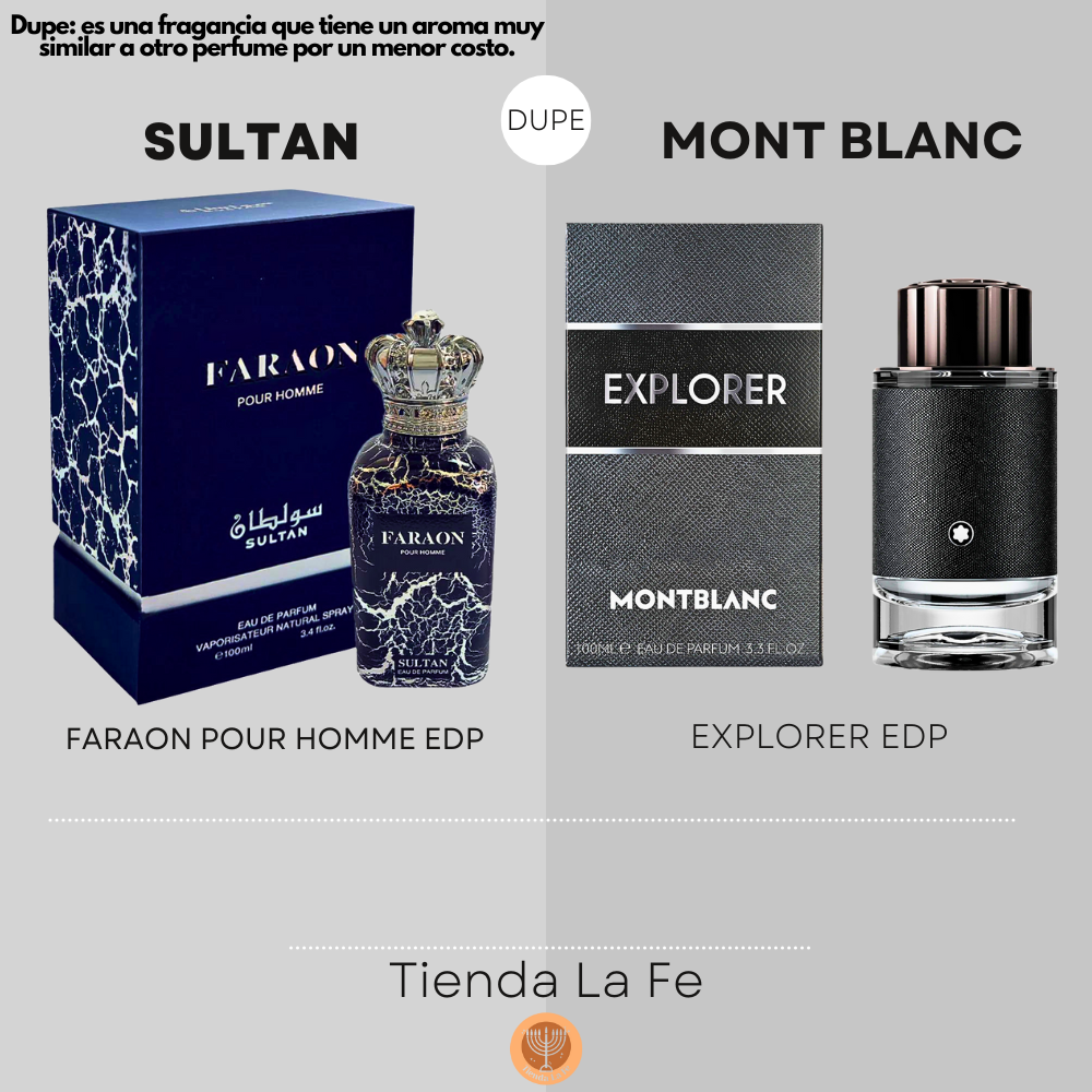SULTAN FARAON POUR HOMME EDP 100ML (H) (DUPE MONT BLANC EXPLORER EDP)