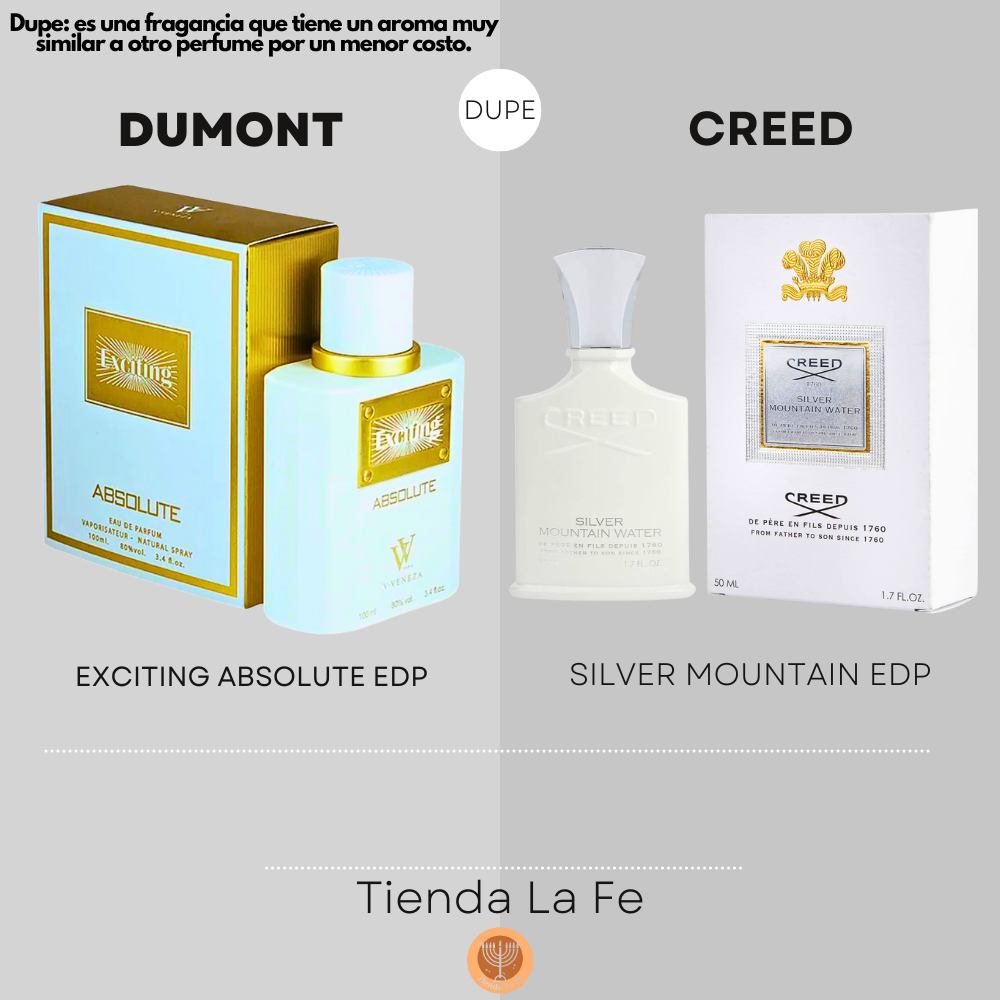 DUMONT EXCITING ABSOLUTE EDP 100ML (H) (DUPE CREED SILVER MOUNTAIN EDP)