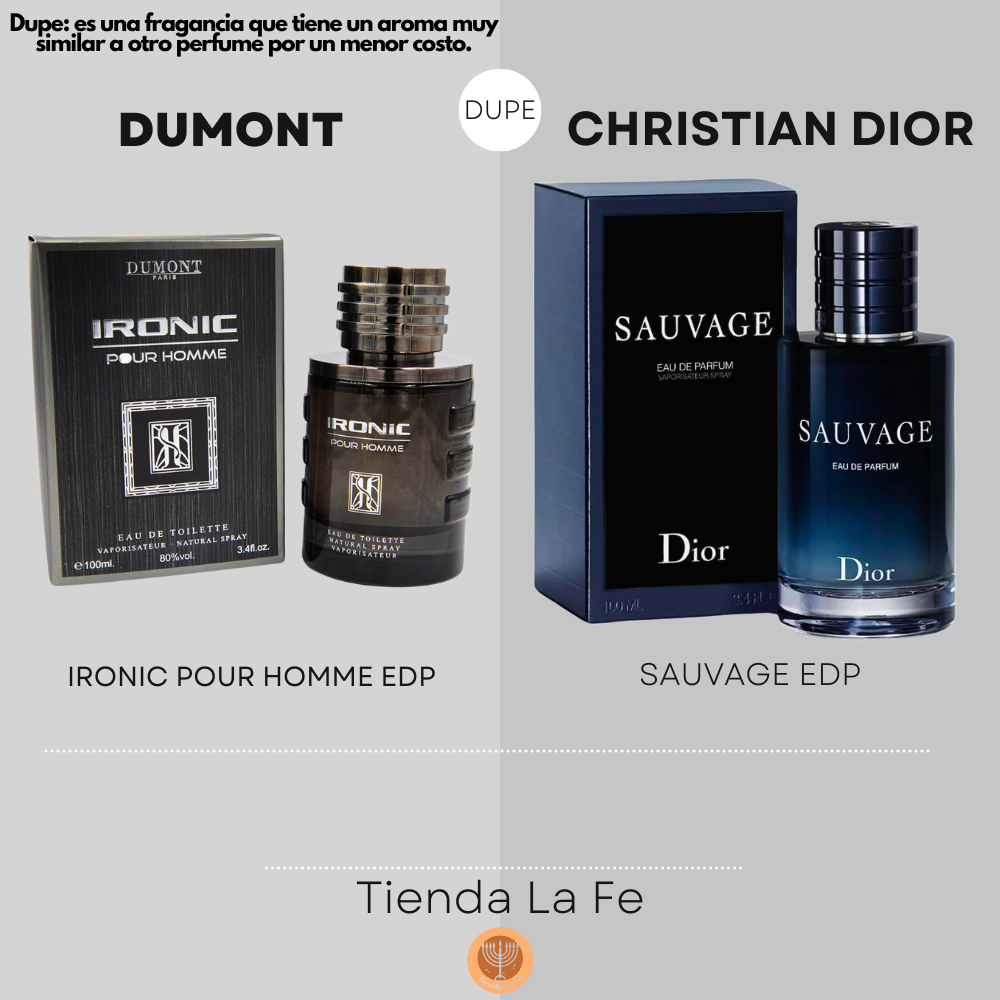 DUMONT IRONIC POUR HOMME EDP 100ML (H) (DUPE CHRISTIAN DIOR SAUVAGE EDP)