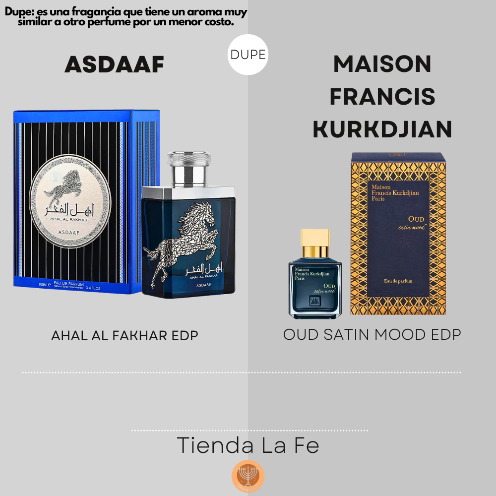 ASDAAF AHAL AL FAKHAR EDP 100ML (H) (DUPE MAISON FRANCIS KURKDJIAN OUD SATIN MOOD EDP)