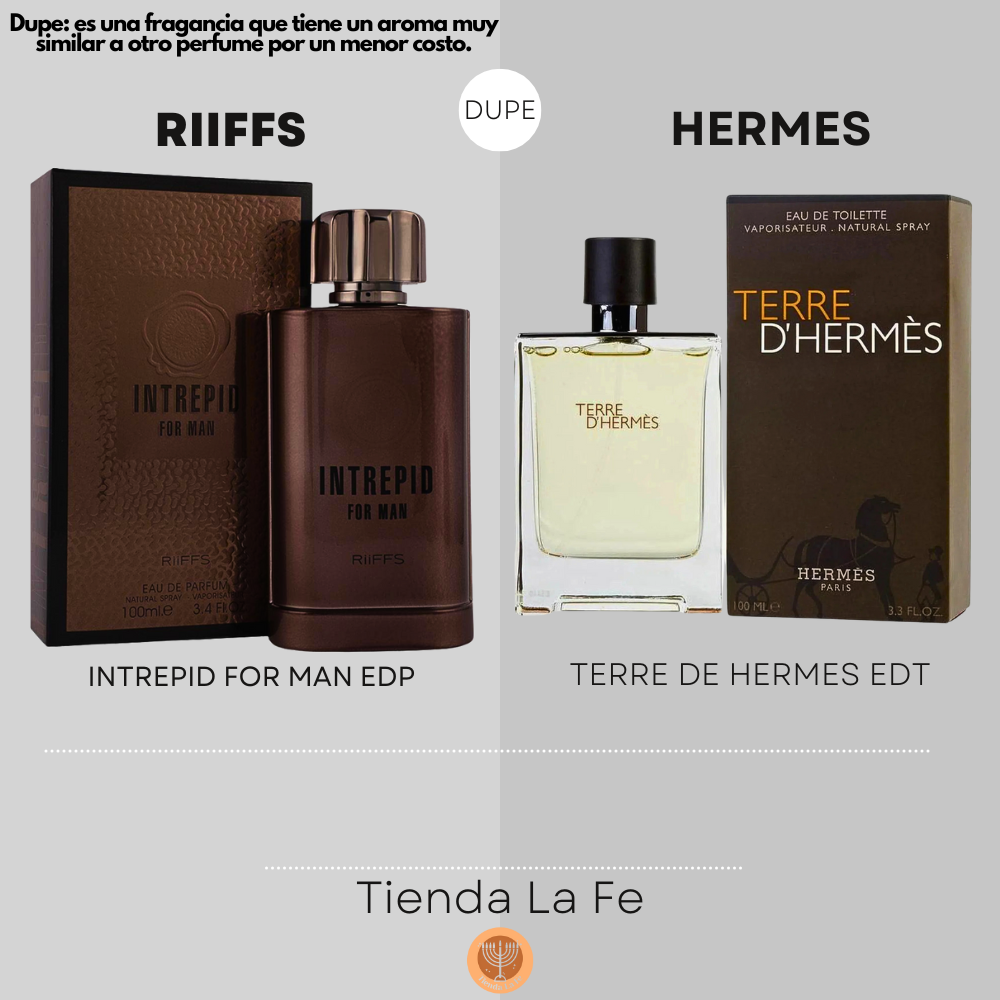 RIIFFS INTREPID FOR MAN EDP 100ML (H) (DUPE HERMES TERRE DE HERMES EDT)