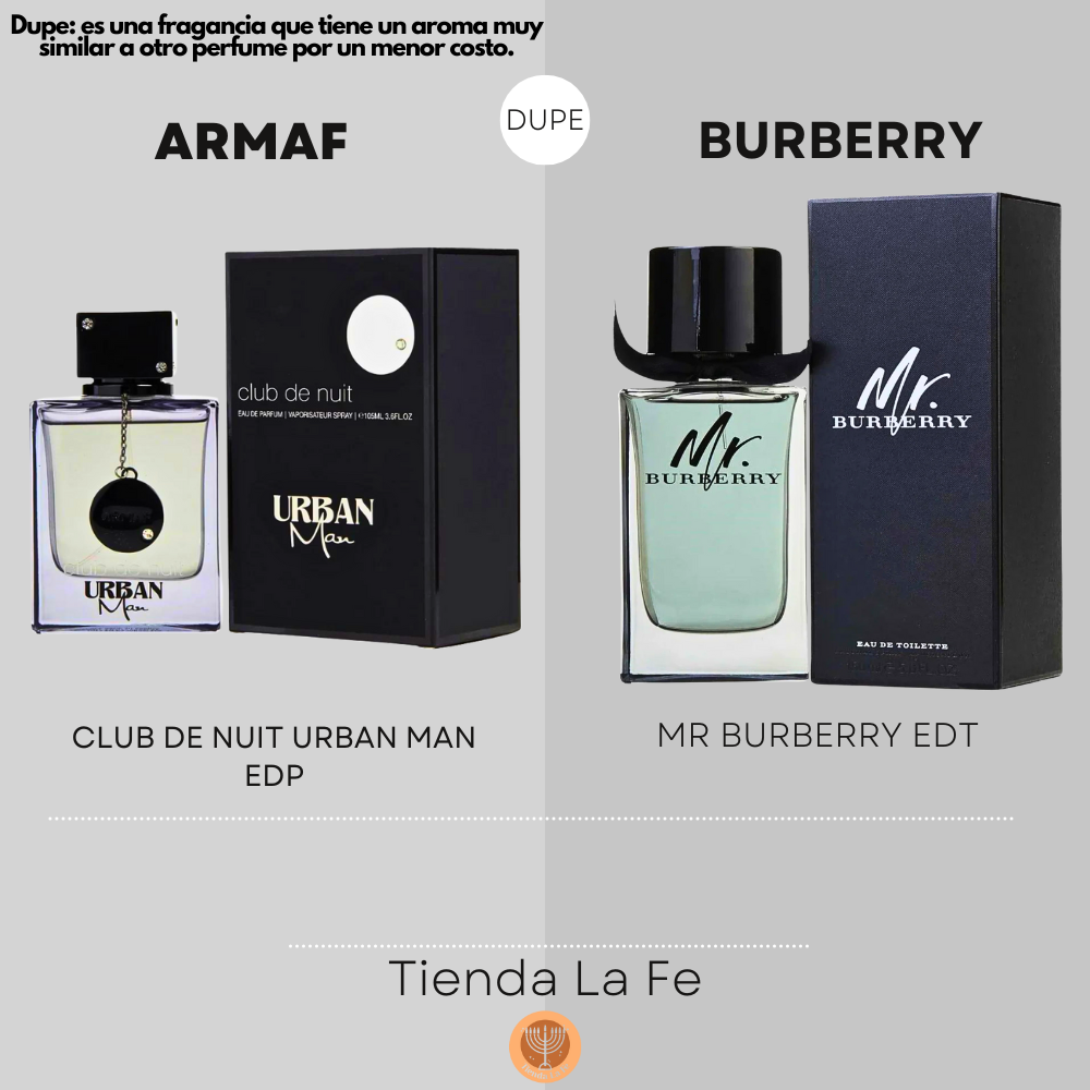 ARMAF CLUB DE NUIT URBAN MAN EDP 105ML (H) (DUPE BURBERRY MR BURBERRY EDT)
