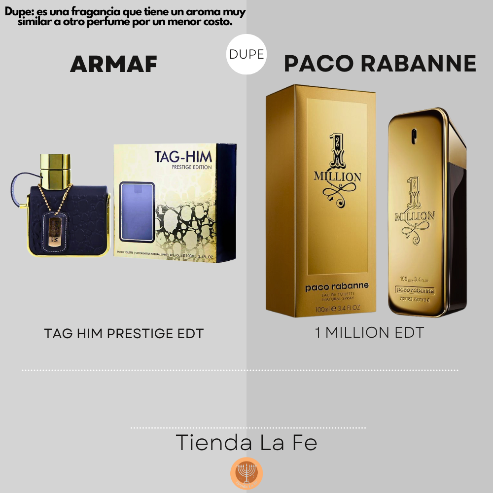 ARMAF TAG HIM PRESTIGE EDT 100ML (H) (DUPE PACO RABANNE 1 MILLION EDT)