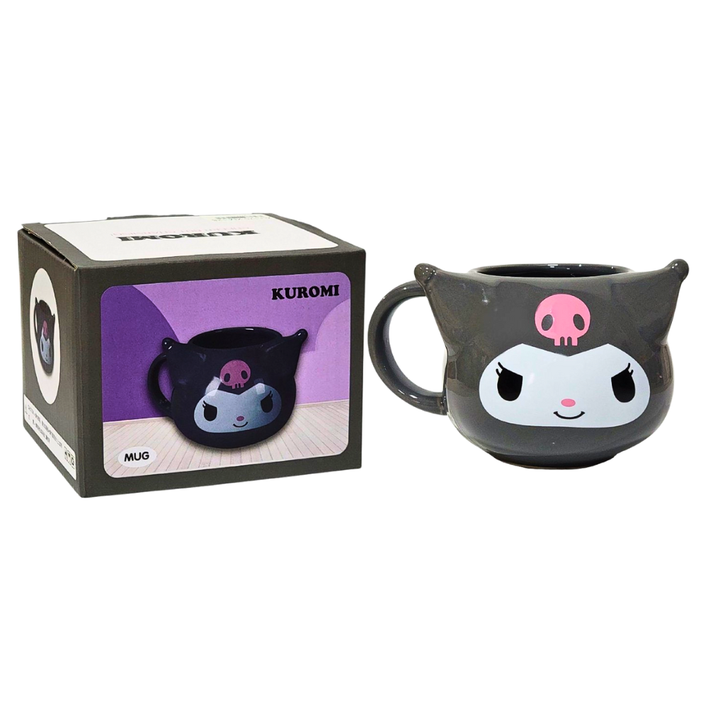 TAZA DE CERAMICA, RESISTENTE AL CALOR, MANGO CREATIVO DISEÑO KUROMI