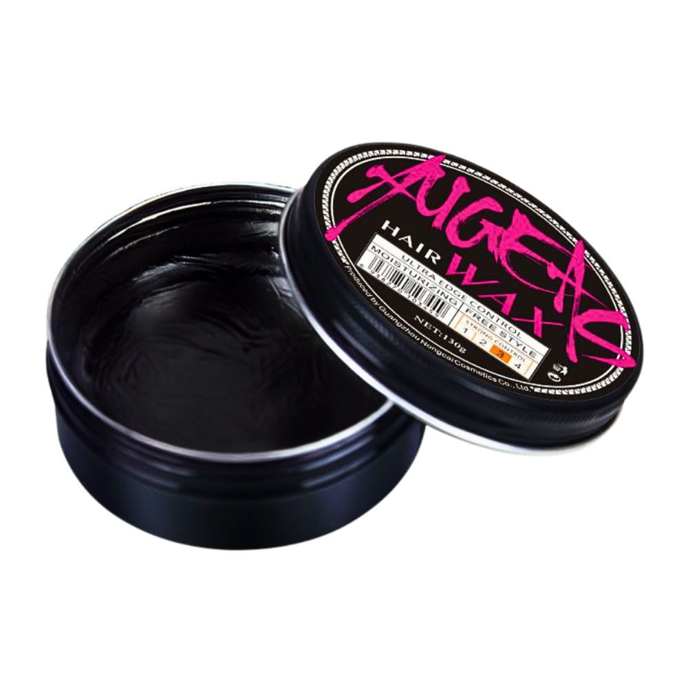 CERA PARA EL CABELLO PERFUMADA DE FIJACION FUERTE ANTI FRIZZ Y BRILLO NATURAL AUGEAS 130G