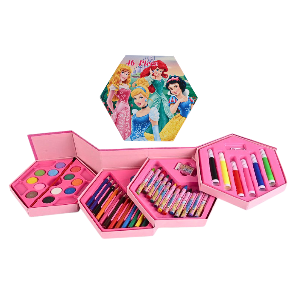 ESTUCHE DE ARTE PRINCESAS 46 PIEZAS