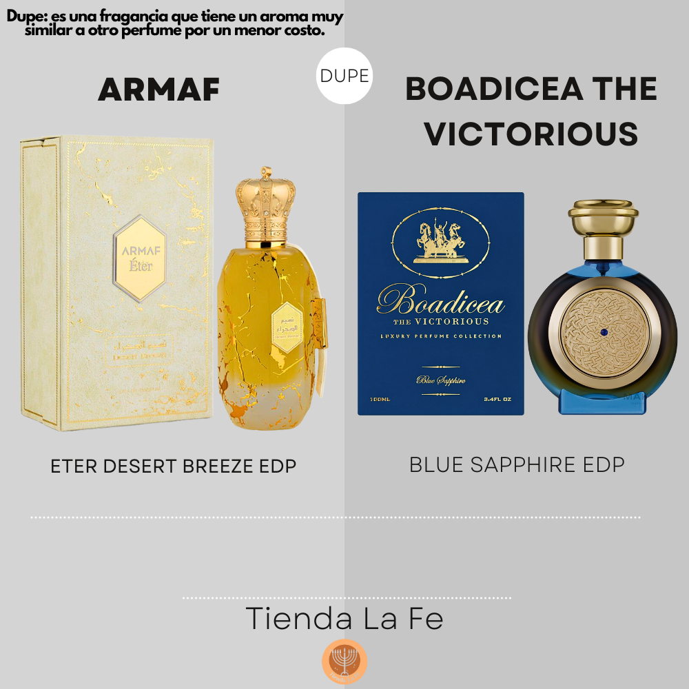 ARMAF ETER DESERT BREEZE EDP 100ML (U) (DUPE BOADICEA THE VICTORIOUS BLUE SAPPHIRE EDP)