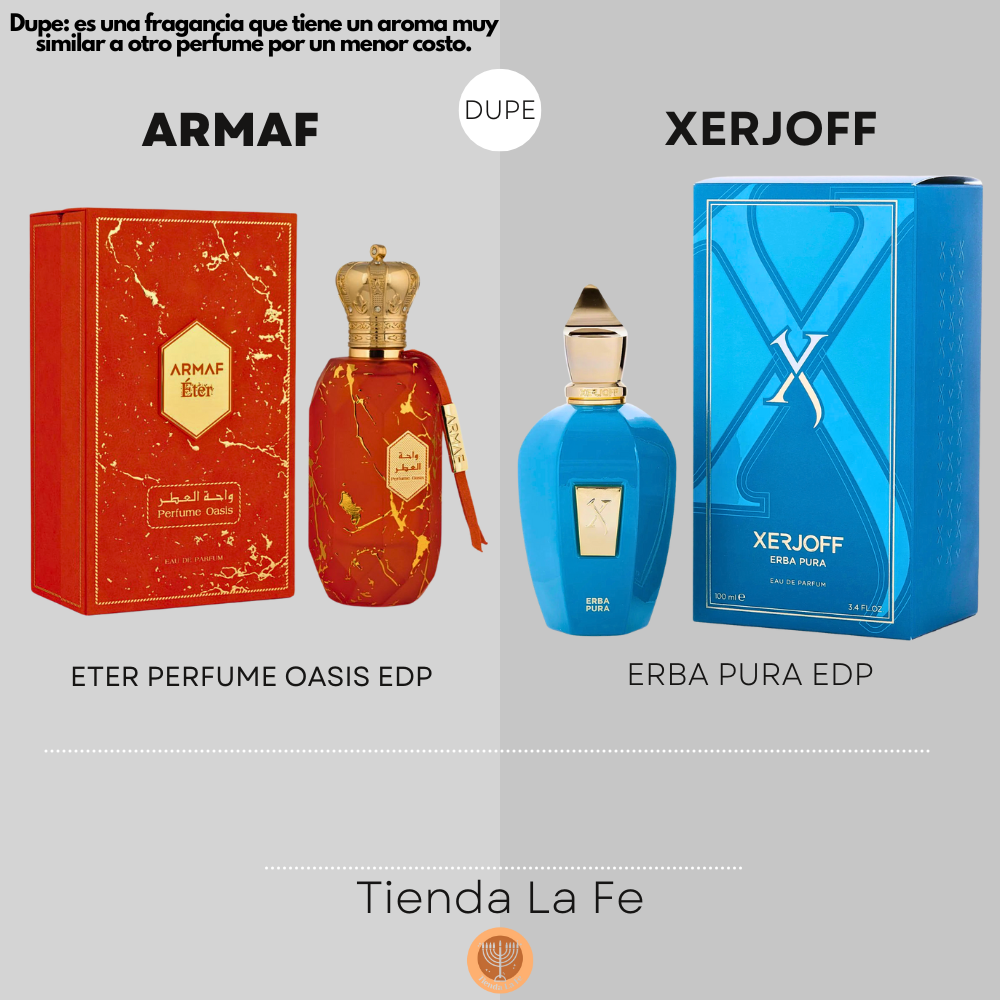 ARMAF ETER PERFUME OASIS EDP 100ML (U) (DUPE XERJOFF ERBA PURA EDP)